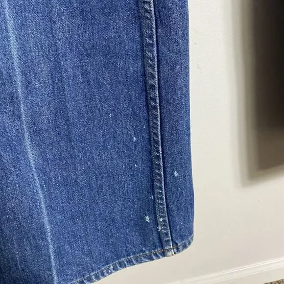 1970s Rare LEVIS Vintage Orange Tab Flap Pocket Bell bottom Circa 1970s 34 X 36